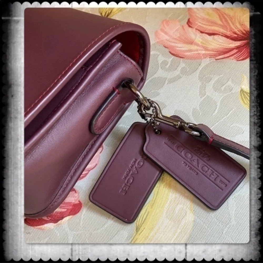 COACH 1941 LIMITED EDITION DINKY / PENNY BAG IN OXBLOOD